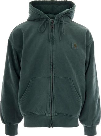Carhartt Work in Progress Zip-through Hoodie - Heren - Vesten met rits - Groen - XL - Katoen - Hoodies & sweatvesten