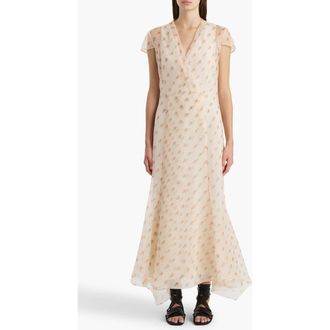 Khaite Meera Floral Silk Organza Dress in Soft Pink at Nordstrom, Size 6