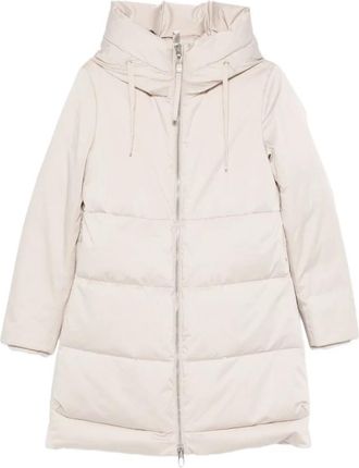 Duno Talia Gewatteerde Jas met Capuchon - Dames - Parka Jassen - Wit - M - Polyester - Jassen