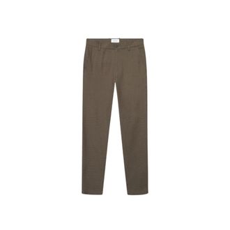 Les Deux Como Reg Houndstooth Suit Pants - - Trousers - Uomo - Marrone - W28