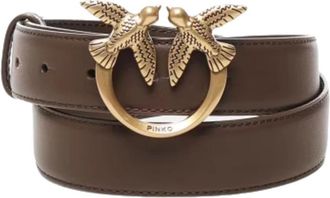 Pinko Love Berry H3 Riem - Dames - Riemen - Bruin - XS - Accessoires