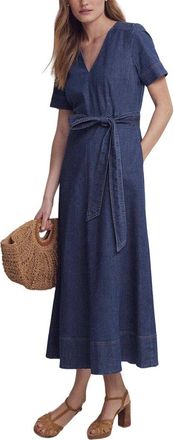 Boden V-Neck Denim Dress