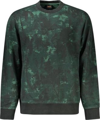 HUGO BOSS Hombre, Sudaderas, Verde, Talla: M