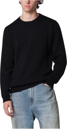 Roberto Collina Truien & Vesten, Heren, Zwart, XL, Maglia Girocollo