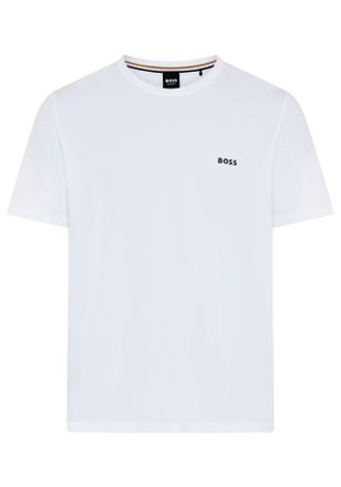 HUGO BOSS T-Shirt BOSS Mix&Match T-Shirt R, Herren, Gr. 4XL, wei&szlig; 100, Single Jersey, Obermaterial: 95% Baumwolle, 5% Elasthan, Basic, Rundhals, eingesetzt eing