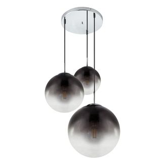 Globo Lighting L&aacute;mpara Colgante - Varus - Cromo - Vidrio Vidrio Ahumado - Globo