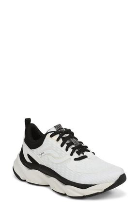 Ryk&auml; Rezorb Max Walking Sneaker in White Black at Nordstrom, Size 7.5