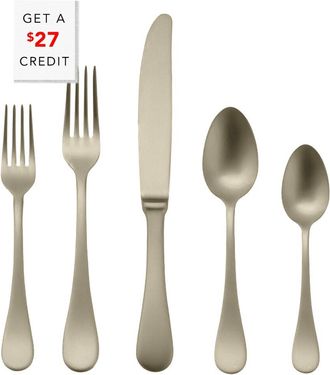 Mepra Brescia Ice Champagne 5Pc Place Setting With $27 Credit