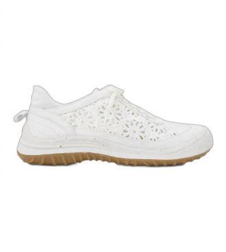 Jambu Womens Sunny Lace Up Sneaker In White