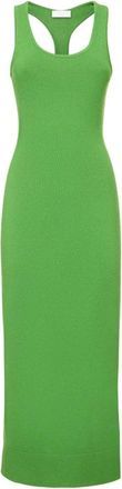 Michael Kors Cashmere Tank Dress - Dames - Kleedjes - Groen - S - Nylon - Kleedjes