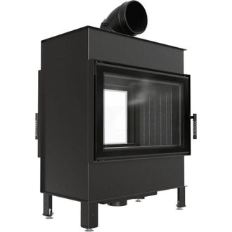 Kratki Kamineinsatz aus Stahl KRATKI LUCY TUNNEL 14 kW &Oslash; 200 schwarz Verkleidung