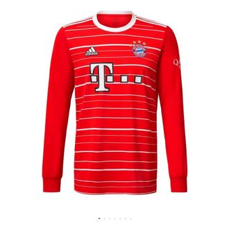 adidas FC Bayern Munich 22/23 L/S Home Jersey Asia Sizing Asia Sizing Red H64093