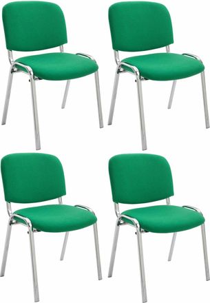 Clp Clp - Set De 4 Sillas Confidente Ken Chrom Verde