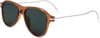 Linda Farrow DRIES VAN NOTEN DVN30 C3 Mens Sunglasses Brown Size 51