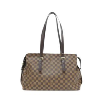 Louis Vuitton Pre-owned Handbags, female, Brown, Size: ONE SIZE Pre-owned Damier Shoulder Bag