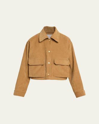 Maria McManus Corduroy Cropped A-Line Jacket