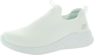 Skechers Womens Ultra Flex Shoe with Air Cooled Memory Foam Insole, White opulent garden, 3 UK