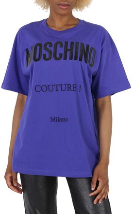 Moschino Logo-Printed Crewneck T-Shirt, Size XX-Small