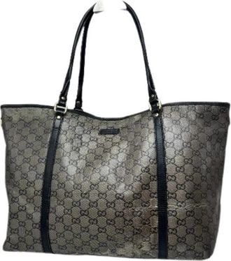 Gucci Pre-owned Vintage Tote Bag - Dames - Vintage Shopper - Zwart - ONE Size - Leer - Vintage