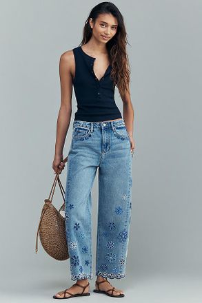 Free People Elaine High-Rise Barrel Jeans