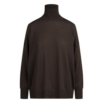 Jucca Coltrui Trui - Dames - Coltruien - Bruin - L - Wol - Truien & Vesten