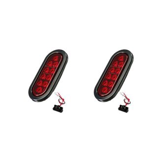 OEM Adecuado Para 2 Bombillas Ovaladas De Coche, 10 Perlas Led, Con Enchufe De 12v, Intermitente Universal, Apto Para La Mayor&iacute;a De Coches, Camiones Y Rem