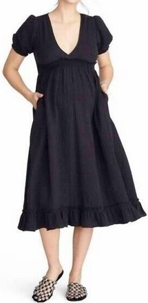 Hatch Amelia Midi Dress In Black