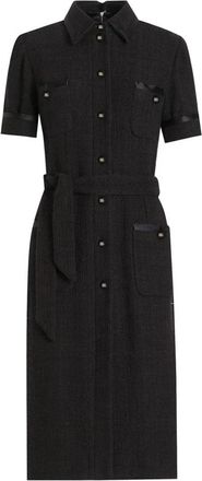 Dolce & Gabbana Elegante Zwarte Jurk voor Vrouwen - Dames - Shirt Kleedjes - Zwart - XL - Kleedjes