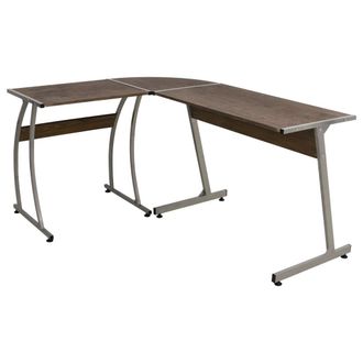 vidaXL Escritorio De Esquina Madera De Ingenier&iacute;a Marr&oacute;n Vidaxl
