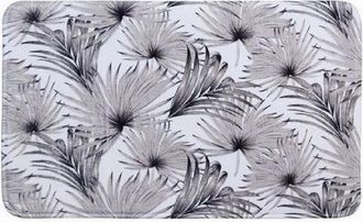 Trade Shop Trade Shop - Alfombra De Estera Para Muebles De Ba&ntilde;o 45 X 75cm Fantas&iacute;a Con Impresi&oacute;n Tropical 87074
