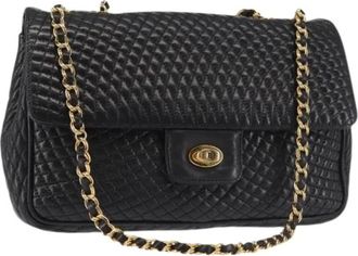 Bally Pre-owned Shoulder Bag - Dames - Vintage Schoudertas - Zwart - ONE Size - Leer - Vintage