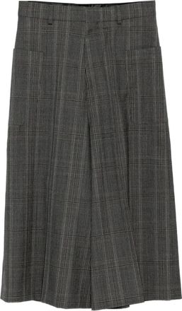 Celine Culottes con motivo tartan - Marrone
