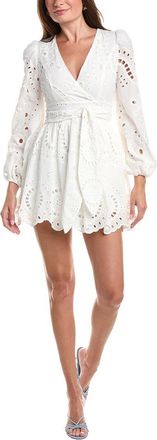 Avec Les Filles Long Sleeve Tie Waist Skort