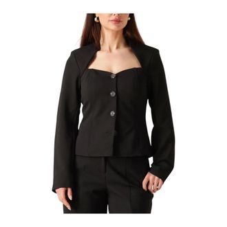 Y.A.S Y.a.s, Jassen, Dames, Zwart, XS, Polyester, Yasfavo 7/8 Blazer Top