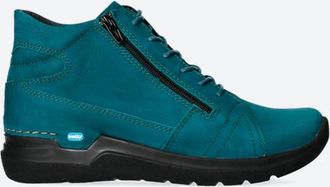 Wolky Womens Why Lace-Up Boot In Petrol