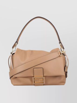 Fendi mamma baguette medium leather shoulder bag
