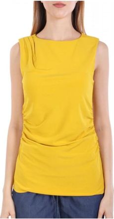 Marella Tops - Dames - Tops zonder mouwen - Geel - M - Tops