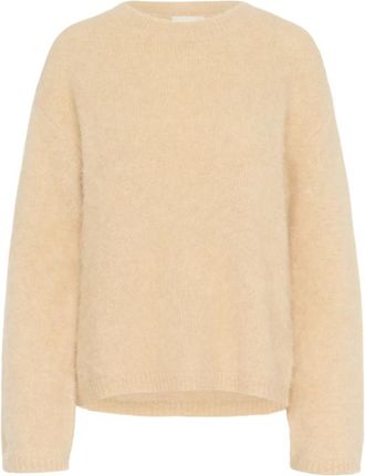 Karen by Simonsen KBTeoline Pullover - Dames - Ronde hals truien - Beige - S - Truien & Vesten