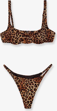 MC2 Saint Barth Bikini Perlamir in nylon con motivo animalier - MC2 SAINT BARTH - gender_Woman