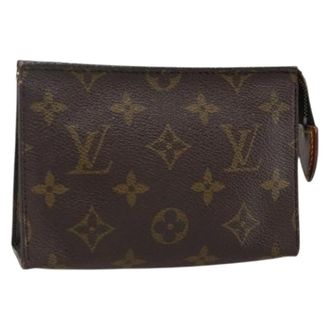 Louis Vuitton Pre-owned Clutches, female, Brown, Size: ONE SIZE Pre-owned Vintage Monogram Canvas Pouch