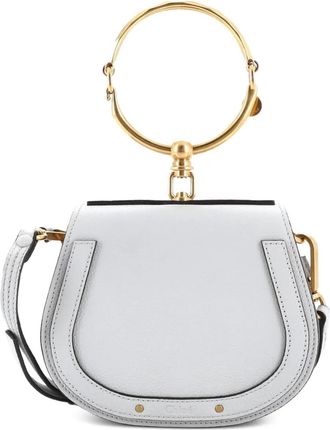 Chlo&eacute; Nile Leather Small crossbody bag - Blauw
