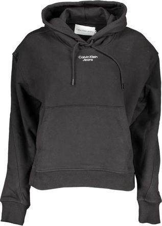 Calvin Klein Katoenen Sweater - Dames - Hoodies - Zwart - XL - Katoen - Hoodies & sweatvesten