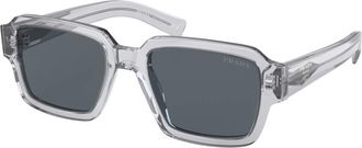 Prada Stijlvolle zonnebril in unieke kleur - Heren - Zonnebrillen - Grijs - 52 MM - Accessoires