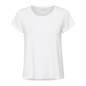 Part Two Bright White T-shirt RataPW 30304780 - Dames - Tops - Wit - Maat: XL Modal