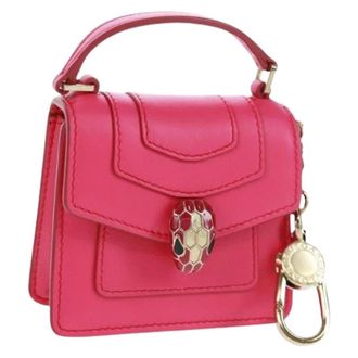 Bulgari Pre-owned Vintage Mini Bag - Dames - Pre-owned - Roze - Maat: ONE Size Leer