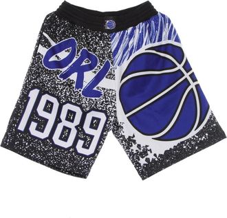 Mitchell & Ness Orlando Magic Basketbalshorts Sublimated Mesh - Heren - Fitness - Veelkleurig - XL - Polyester - Fitness