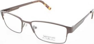 Signature Unisex Brown Rectangular Eyeglass Frames Pn103Brown53