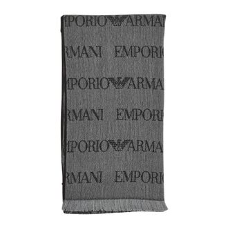 Emporio Armani Heren, Accessoires, Grijs, Maat: ONE Size Wol
