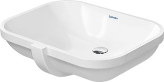 Duravit Duravit - D-code - Lavabo Ad Incasso 56x40 Cm, Senza Foro Per Miscelatore, Bianco Alpino 0338560000