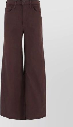 Mother high-rise wide-leg denim jeans